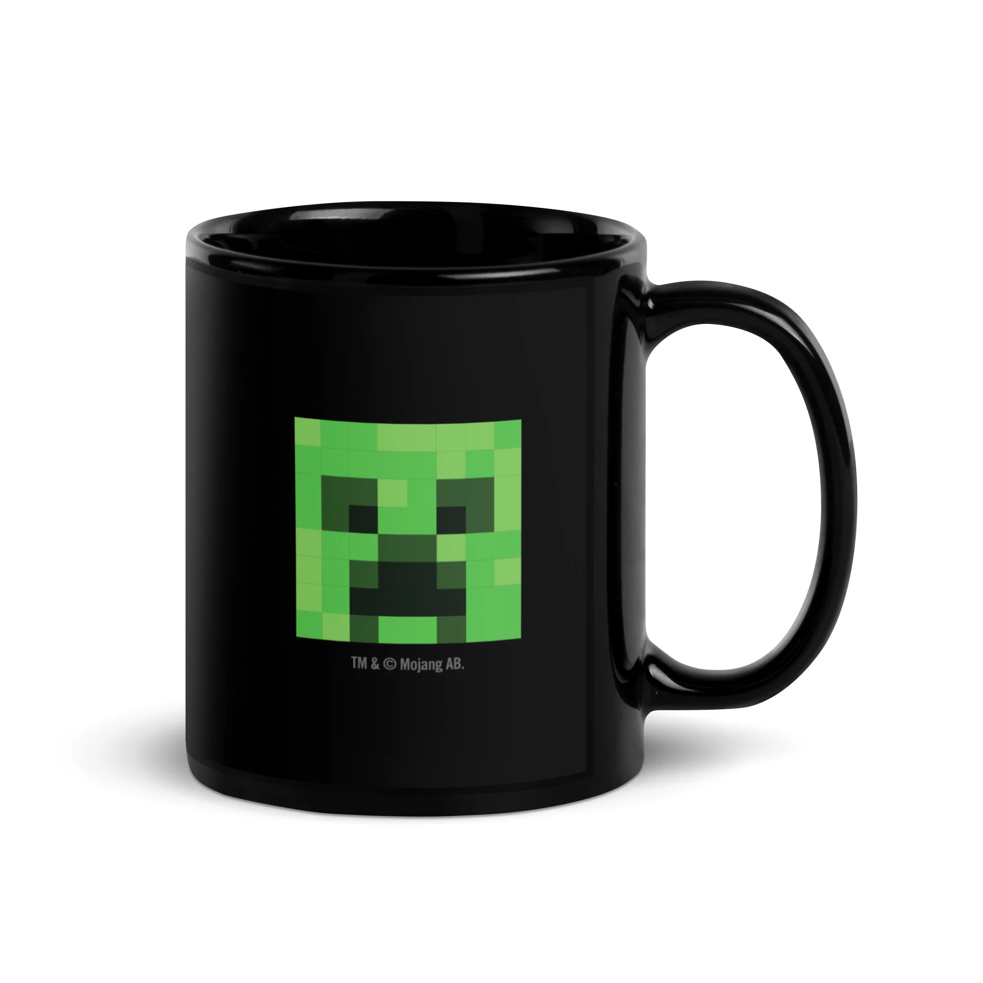 Minecraft Personalized Photo Black Mug Creeper - Image 2