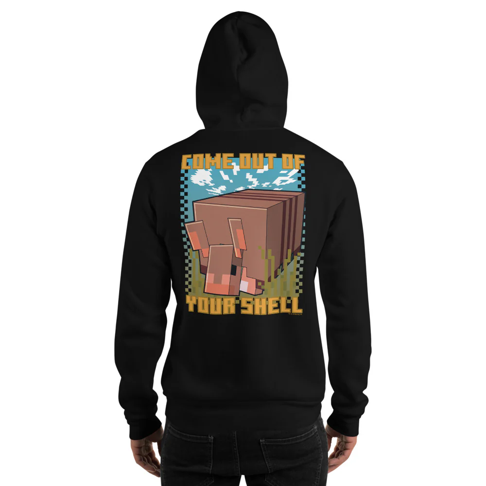 Minecraft Armadillo Checkered Adult Hoodie - Image 4