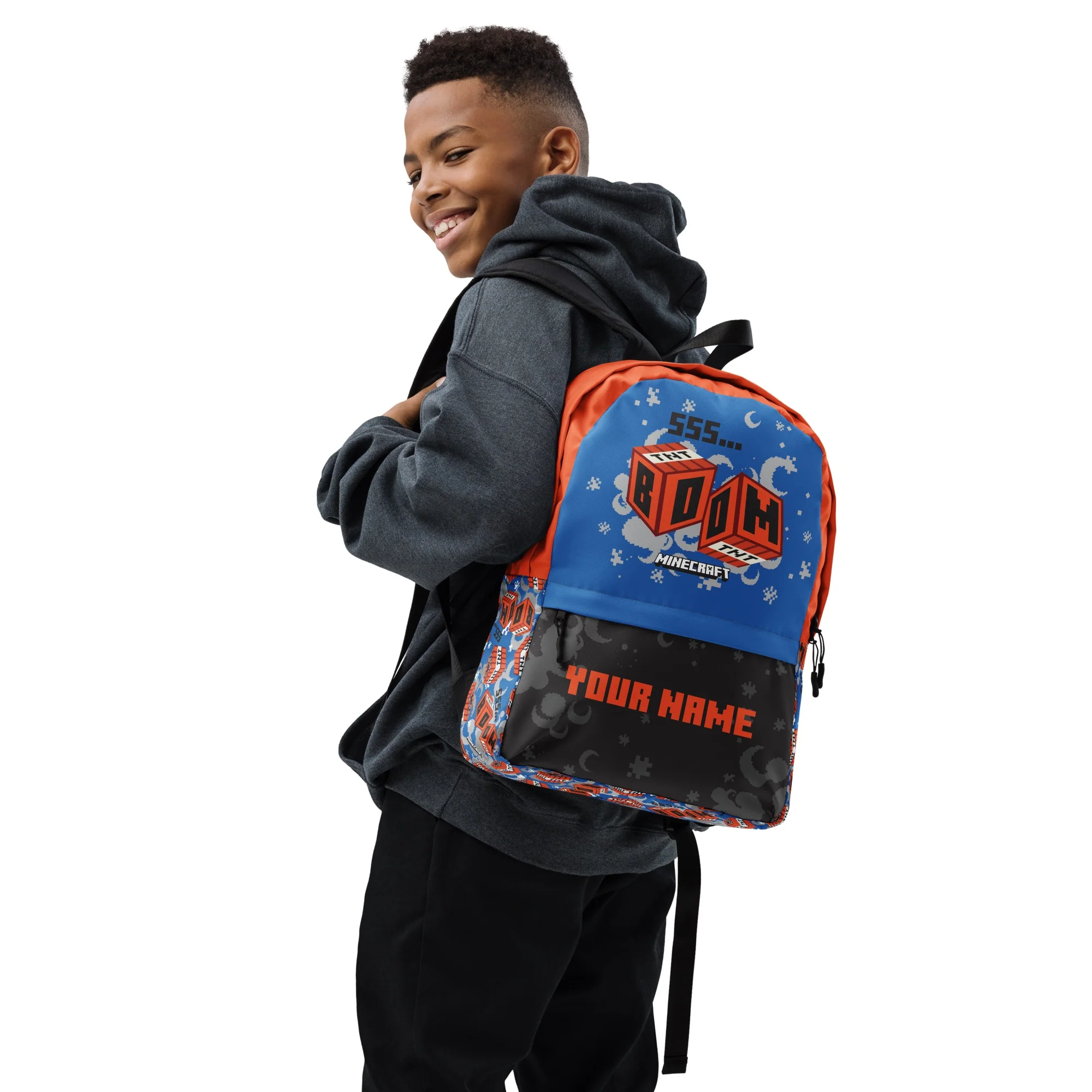Minecraft Boom Personalized Premium Backpack - Image 2