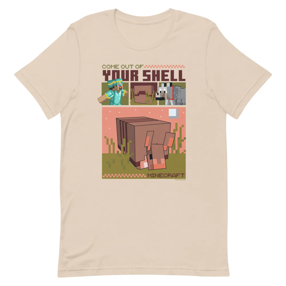 Minecraft Come Out Of Your Shell Adult T-Shirt