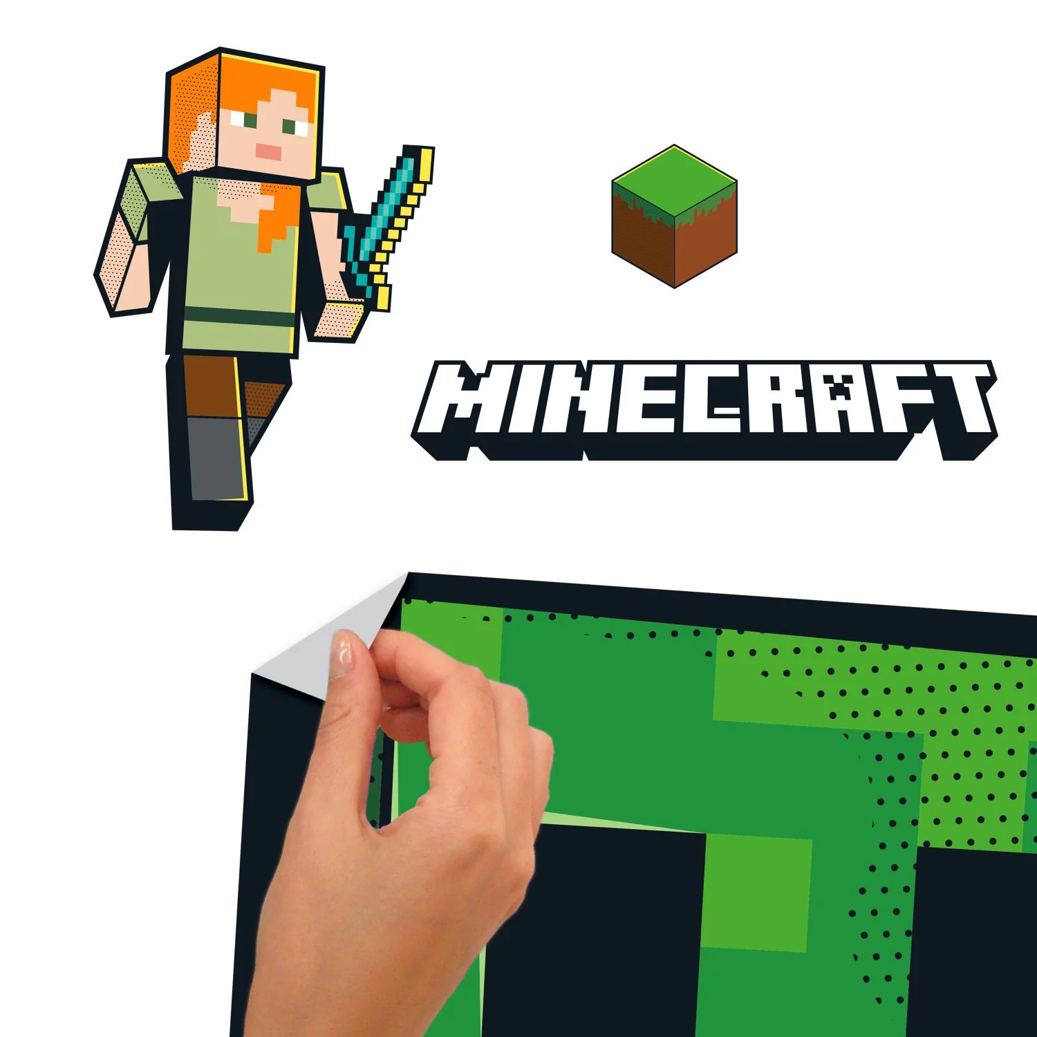 Minecraft Creeper Giant Wall Decals - Image 2