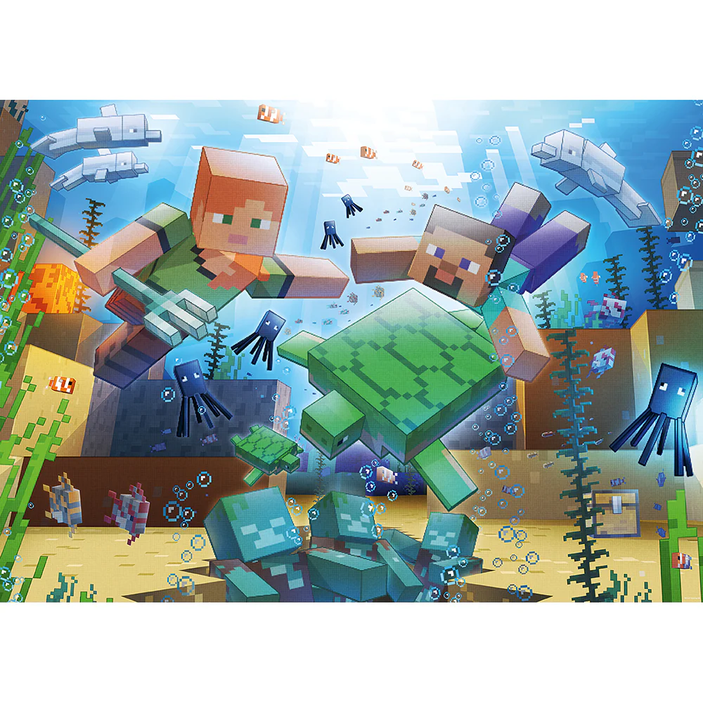 Minecraft Mosaic 1000 Piece Puzzle - Image 3