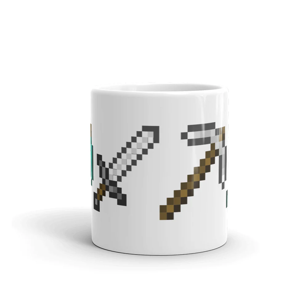 Minecraft Tools White Mug - Image 2