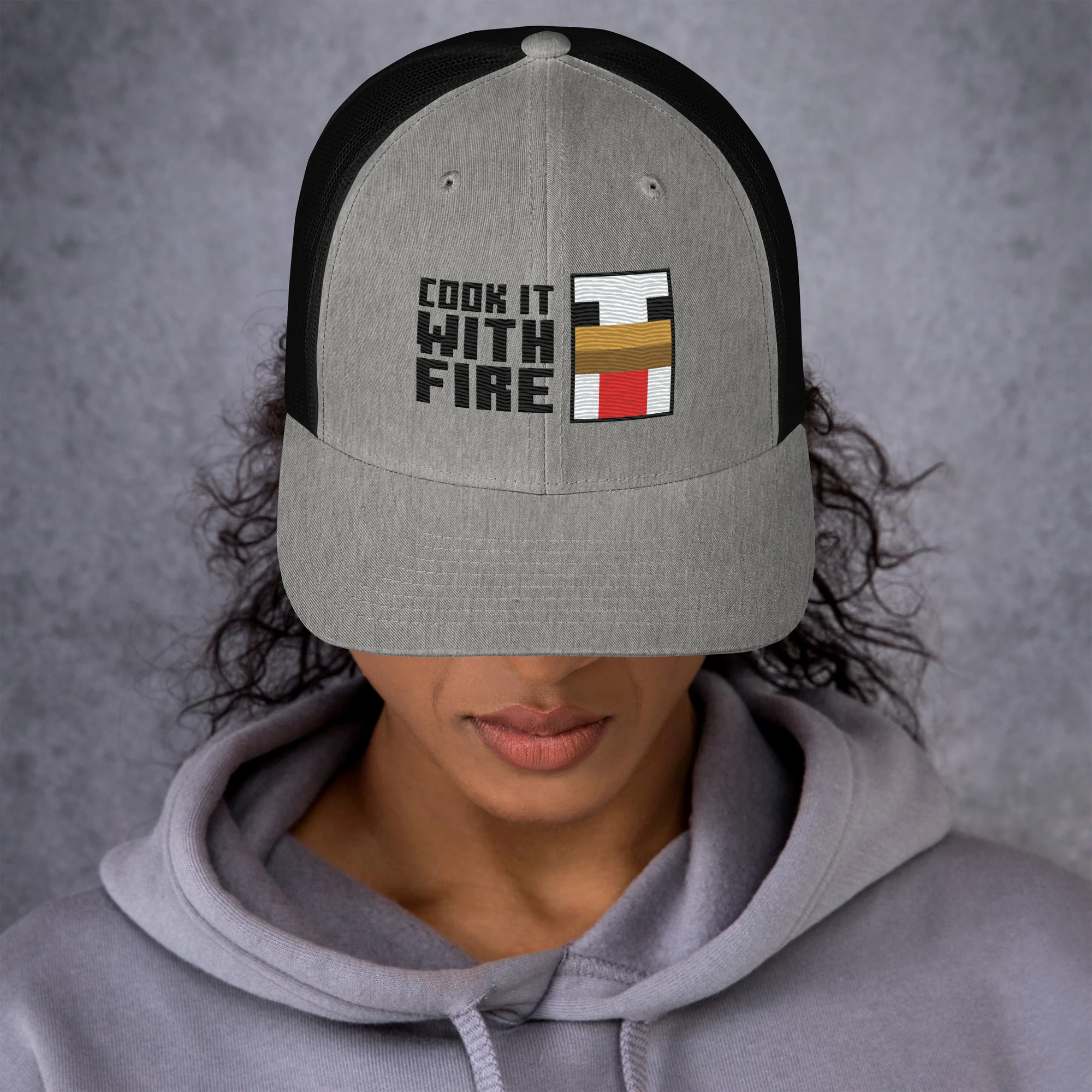 Minecraft Trucker Hat Cook It With Fire - Image 2