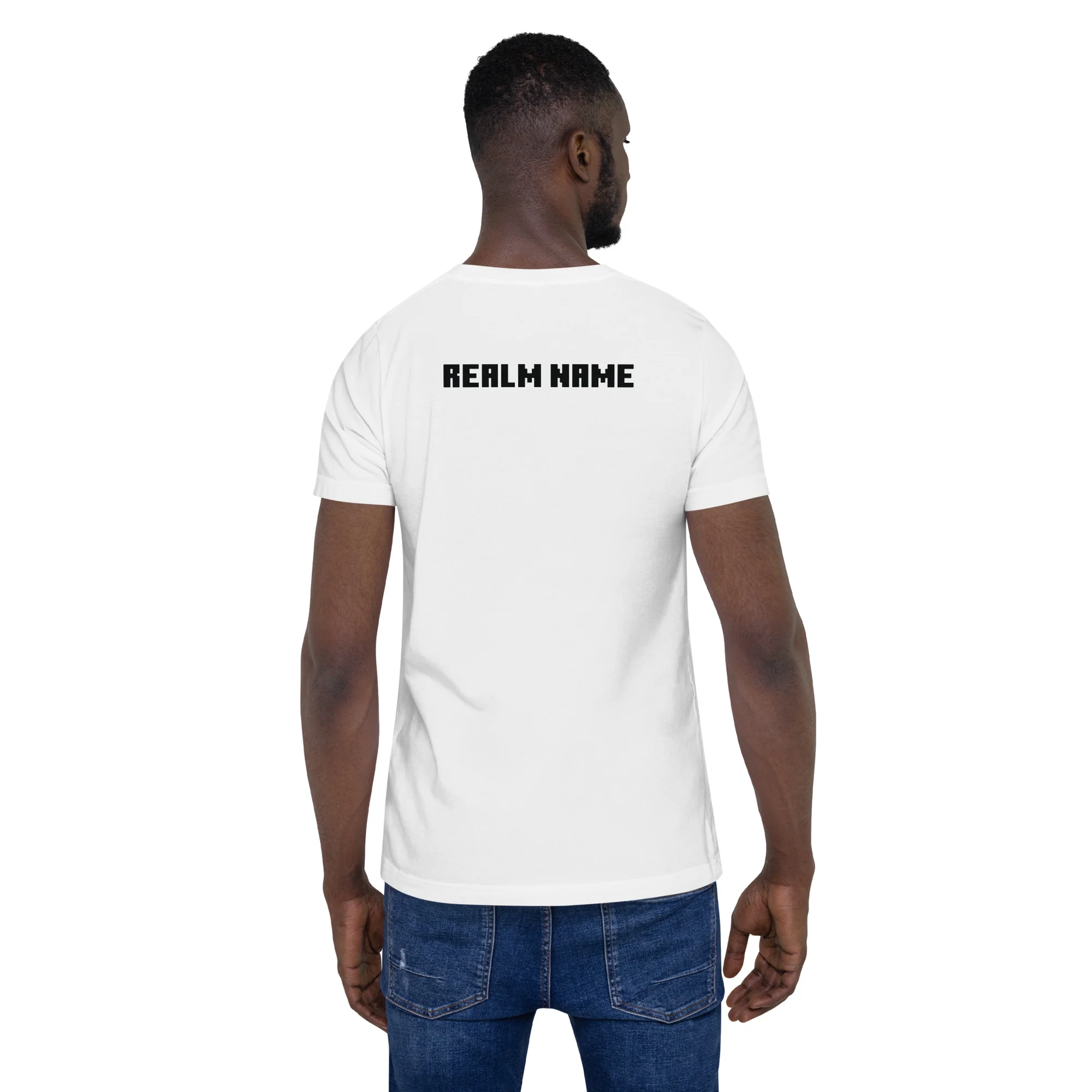 Minecraft Personalized Adult T-Shirt Realm Name - Image 2
